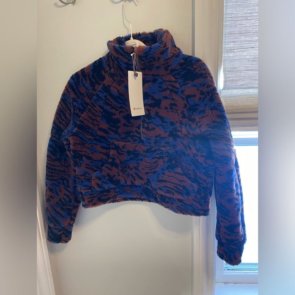 Lululemon scuba oversized fleece funnel neck jacket size xs/s